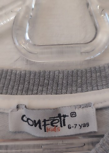 Mor Gri Renkli Kız Sweatshirt - Görsel 3