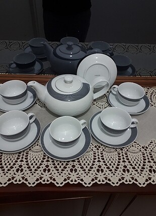 Beden 6 kişilik çay seti demlik ile