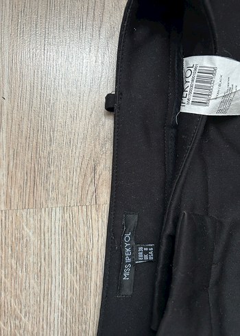 Kadın Siyah Kumaş Kumaş Pantolon ipekyol - Görsel 2