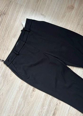 Kadın Siyah Kumaş Kumaş Pantolon ipekyol - Görsel 3