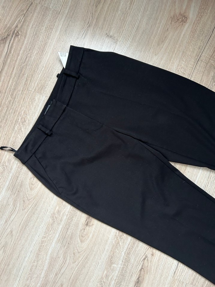 Kadın Siyah Kumaş Kumaş Pantolon ipekyol - Görsel 3