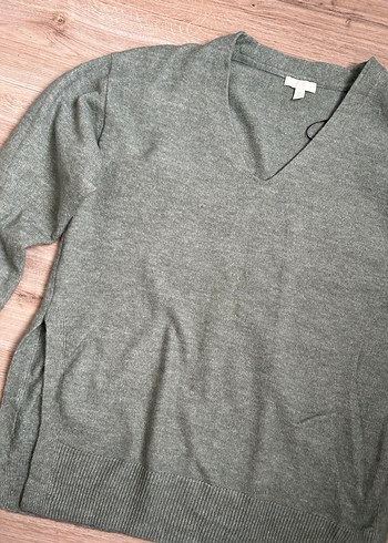 V Yaka Triko Kadın Kazak H&M - Görsel 4