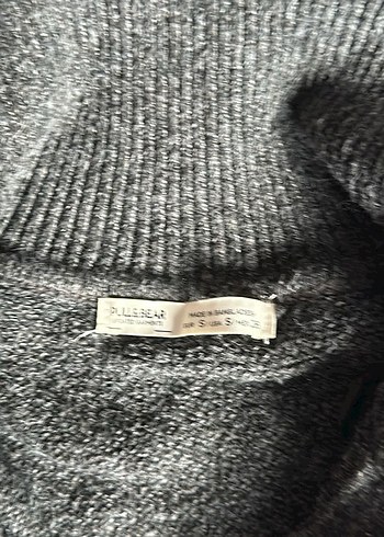 Düğmeli füme Kadın Yün Kazak pull and bear - Görsel 2