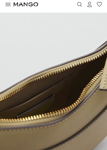 Mango yeşil haki çarpraz çanta - Görsel 3