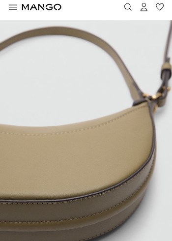 Mango yeşil haki çarpraz çanta - Görsel 2