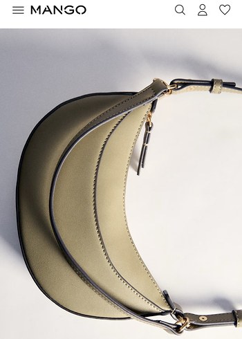 Mango yeşil haki çarpraz çanta - Görsel 4