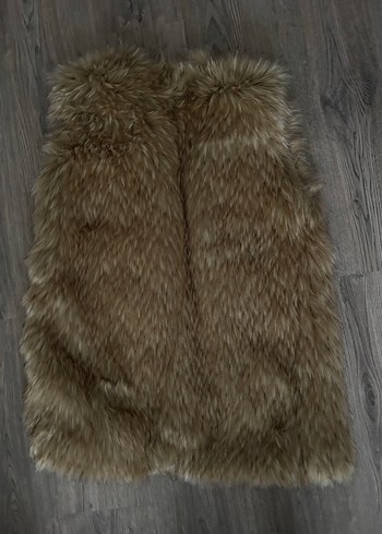 Bej Kürklü Kadın Yelek - Görsel 2