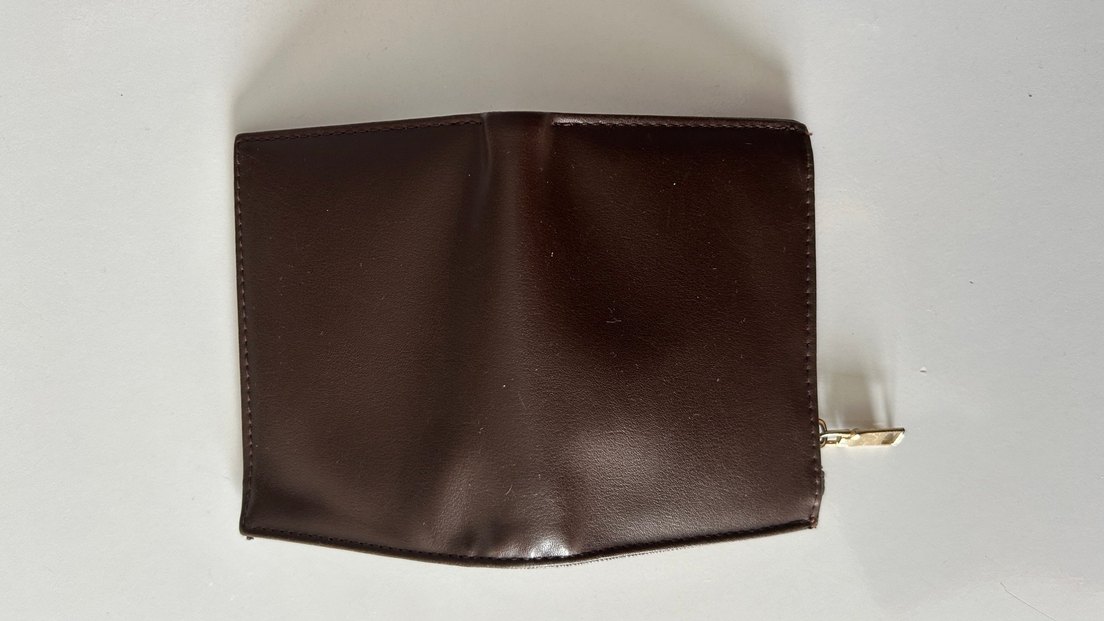 Kahverengi Deri Kadın Cüzdanı Fermuarlı - Görsel 5