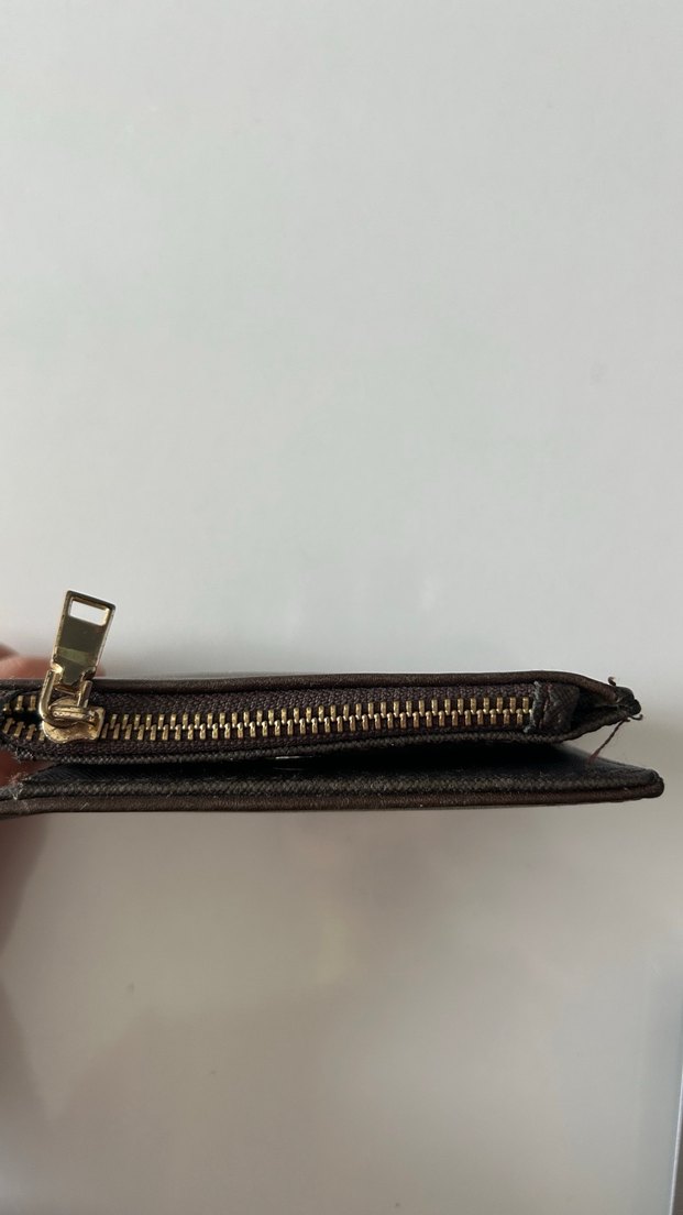 Kahverengi Deri Kadın Cüzdanı Fermuarlı - Görsel 2