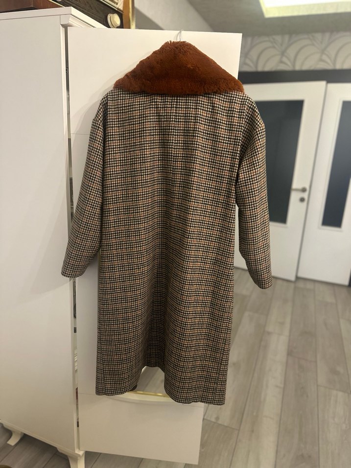 Kahverengi Ekose Desenli Kaban - Görsel 3