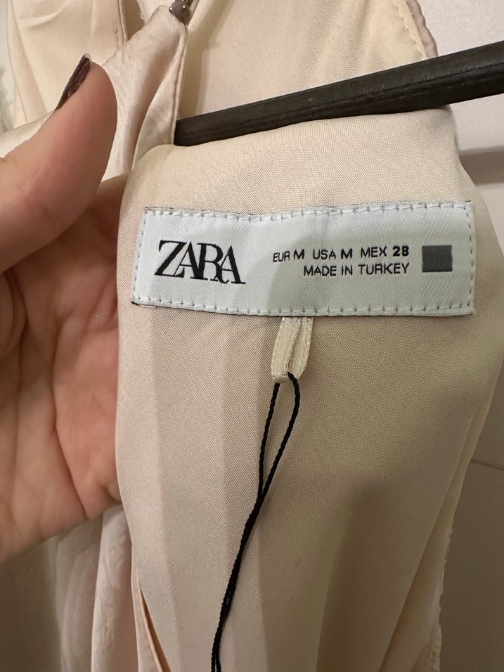 Pudra elbise saten - Görsel 3