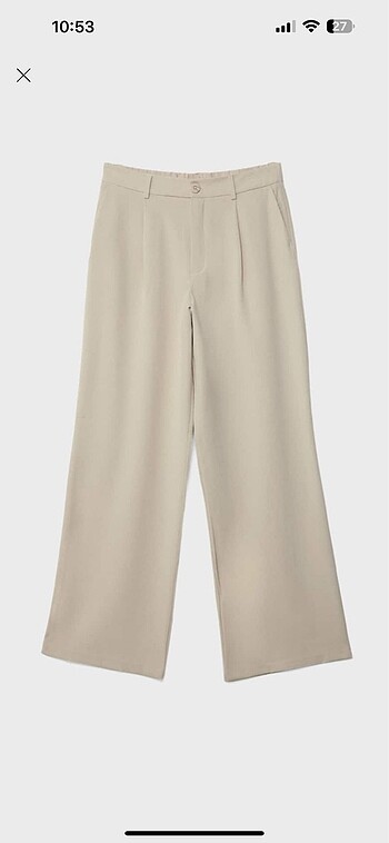 s Beden ten rengi Renk Stradivarius klasik straight fit pantolon bej
