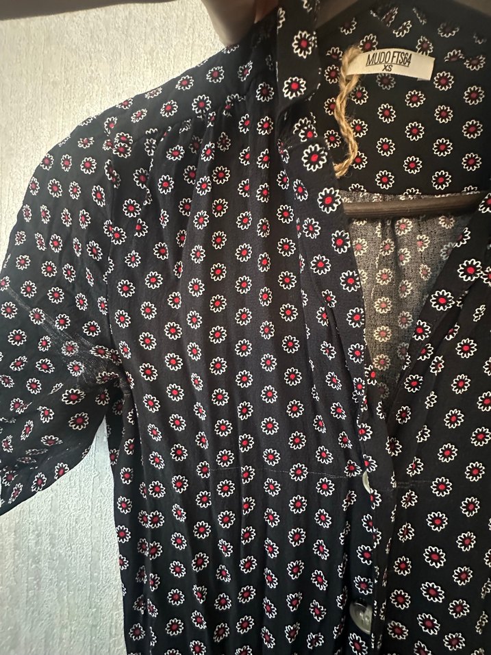 V Yaka Mudo elbise - Görsel 4