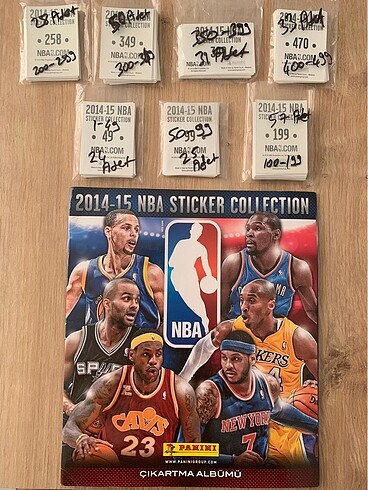 panini 2014 - 2015 nba sticker albümü