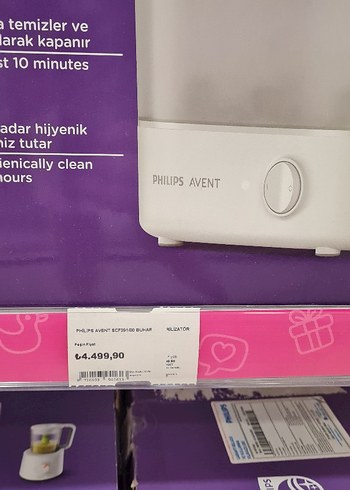  Beden Philips Avent Buharlı Hijyenik Temizleyici