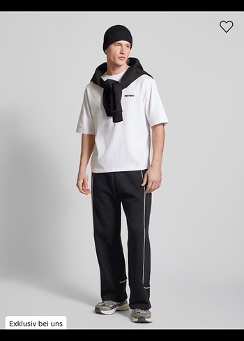 Erkek Beyaz Regular Fit Sweatpants