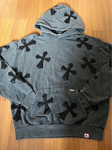 deri baskili sweatshirt