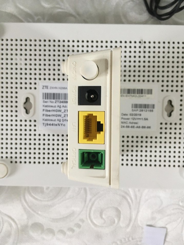 ZTE Fiber Modem ve Huawei Gpon ONT Cihazı - Görsel 3