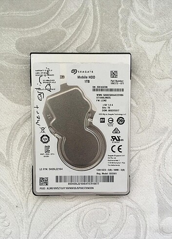 Seagate 1TB Harddisk HDD 1 TB Laptop Harddisk HDD