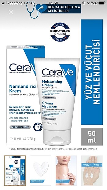 CeraVe nemlendirici krem