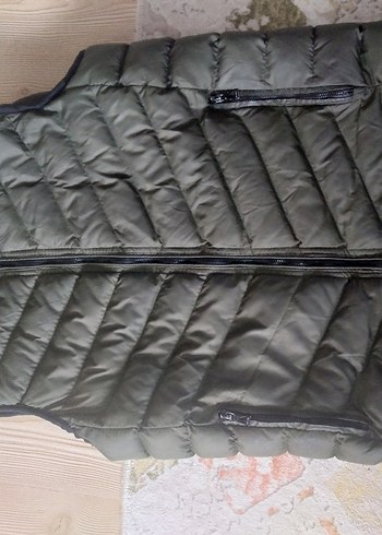 haki Kapitone Yelek Fermuarlı Erkek - Görsel 2