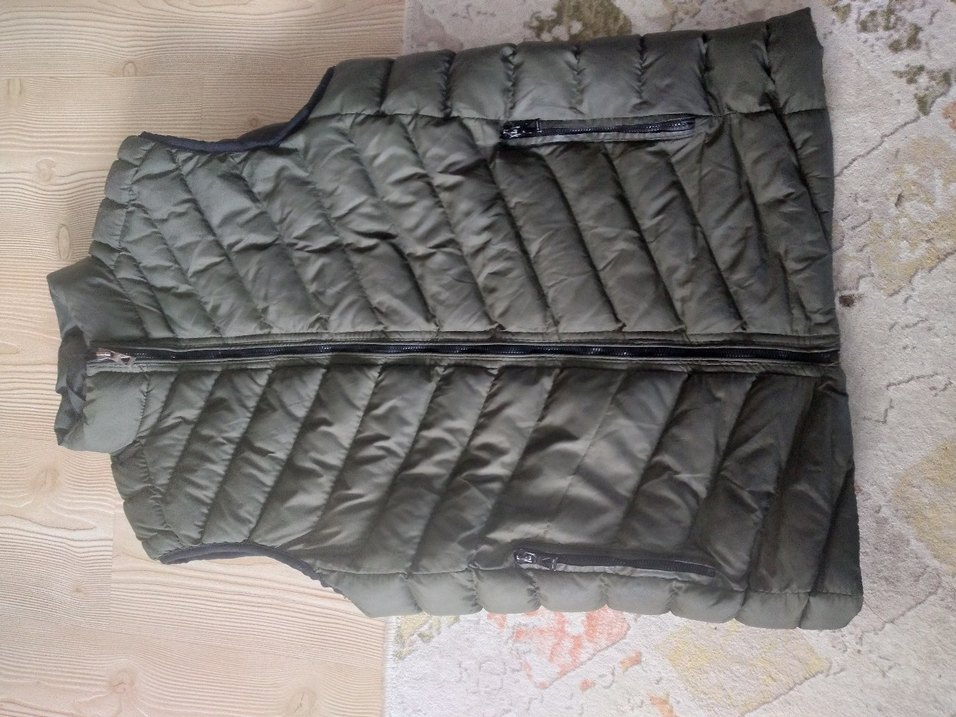 haki Kapitone Yelek Fermuarlı Erkek - Görsel 2