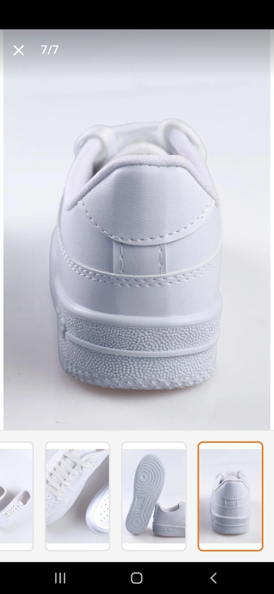 Beyaz Bağcıklı Kadın Spor Ayakkabı - Görsel 4