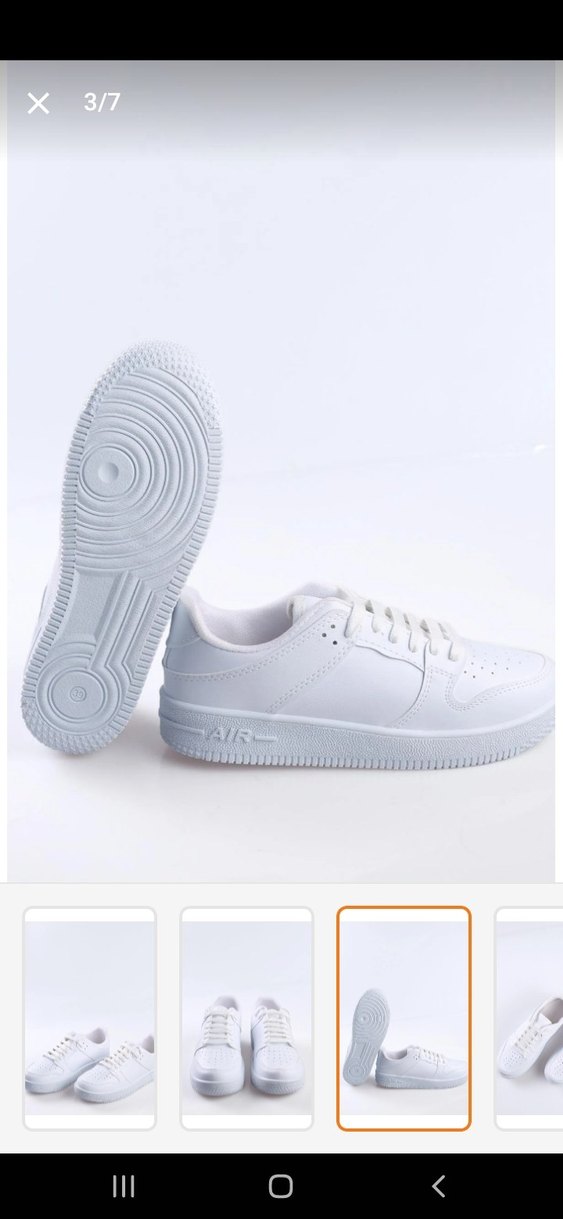 Beyaz Bağcıklı Kadın Spor Ayakkabı - Görsel 3