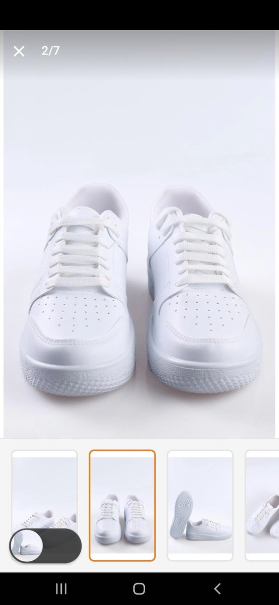 Beyaz Bağcıklı Kadın Spor Ayakkabı - Görsel 5