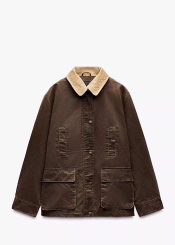 Zara ORJİNAL çikolata rengi parka