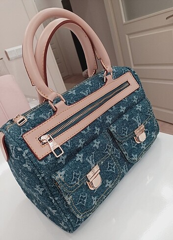  Beden mavi Renk Louis Vuitton Jean speedy çanta