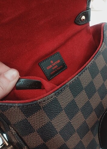  Beden kahverengi Renk Louis Vuitton saumur ithal deri çanta