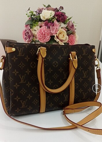 Beden kahverengi Renk Louis Vuitton soufflot bb premium vintage çanta