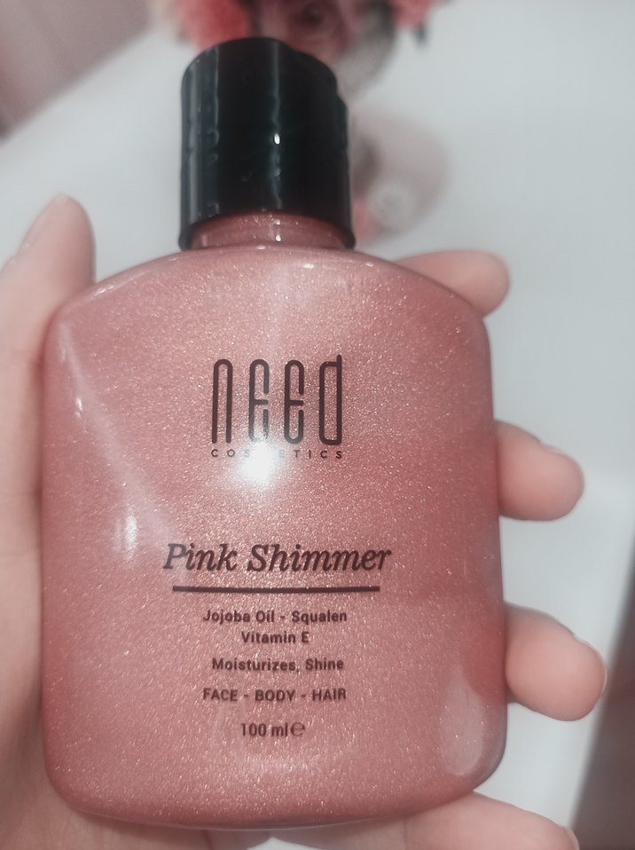 NEED COSMETICS Pink Shimmer Saç ve Vücut Yağı 100 ml - Görsel 2