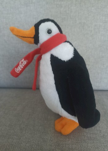 Coca-Cola Temalı Renkli Penguen Peluş Oyuncak - Görsel 4