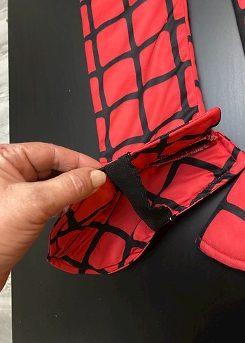 Kareli Kırmızı Erkek Spierderman Kostüm Çizmesi - Görsel 2