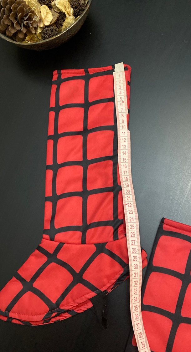 Kareli Kırmızı Erkek Spierderman Kostüm Çizmesi - Görsel 4