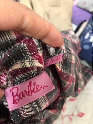 5 Yaş Beden pembe Renk Barbie kaban