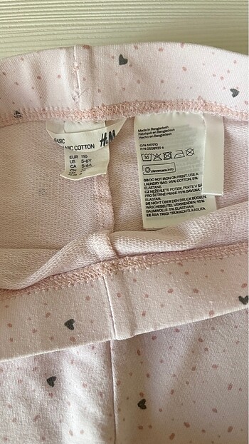 5 Yaş Beden pembe Renk H&M tayt
