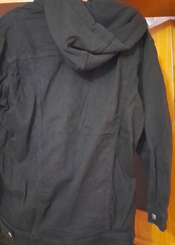 Siyah Düğmeli Midi Denim Ceket - Görsel 2