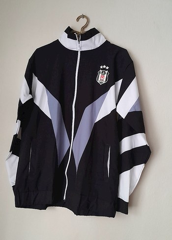 Nike Retro Geometrik Siyah Beyaz Spor Ceket