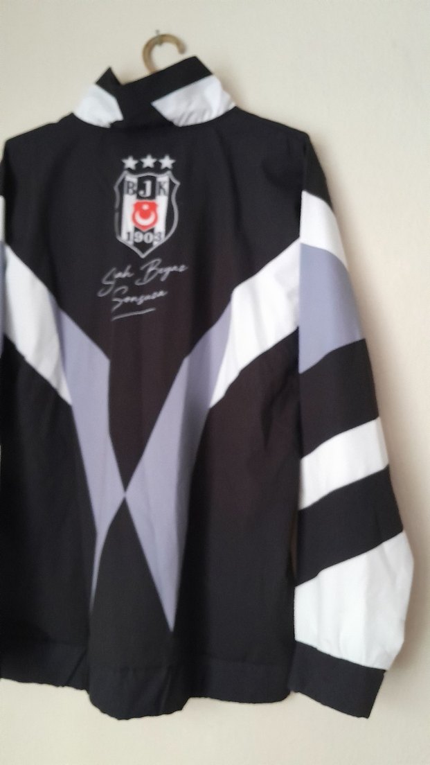 Retro Geometrik Siyah-Beyaz Spor Ceket — görsel 5/8