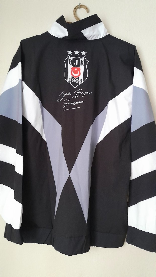 Retro Geometrik Siyah-Beyaz Spor Ceket — görsel 4/8