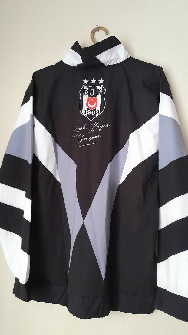 Retro Geometrik Siyah-Beyaz Spor Ceket — görsel 6/8
