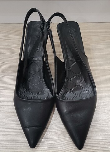 38 Beden siyah Renk Siyah ince topuklu ayakkabı 