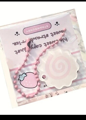 Kawaii pembe anahtarlık