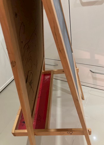 Çift Taraflı Ahşap Çocuk Yazı Tahtası - Görsel 3