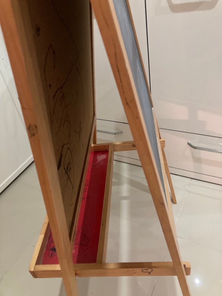 Çift Taraflı Ahşap Çocuk Yazı Tahtası - Görsel 3