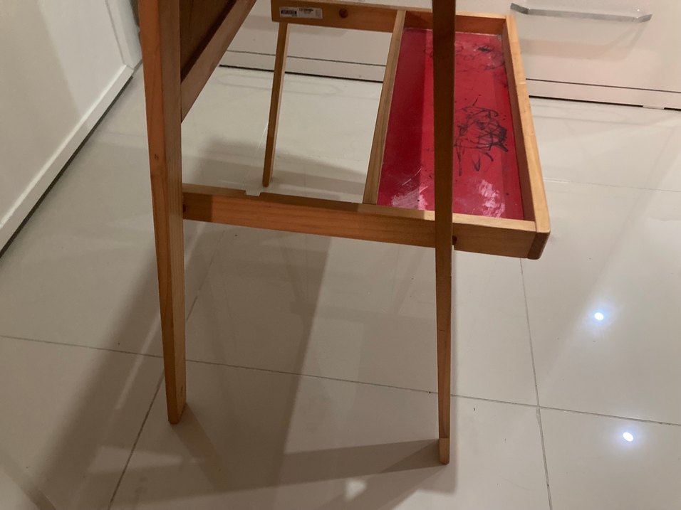 Çift Taraflı Ahşap Çocuk Yazı Tahtası - Görsel 4