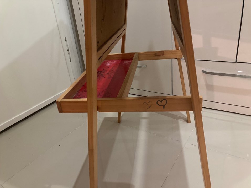 Çift Taraflı Ahşap Çocuk Yazı Tahtası - Görsel 5